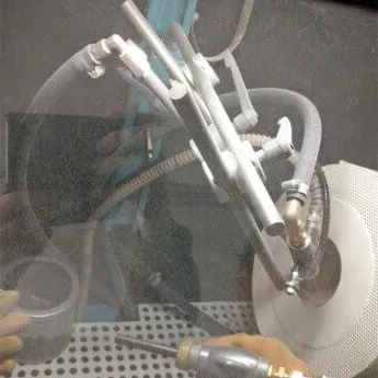 Glass bead blasting of 3D printed parts