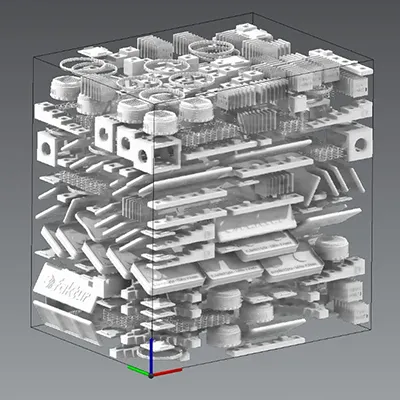 Nesting: Platzierung der 3D-Druckteile im Bauraum