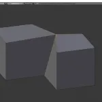 3D Model 2 Cubes 4 Surfaces
