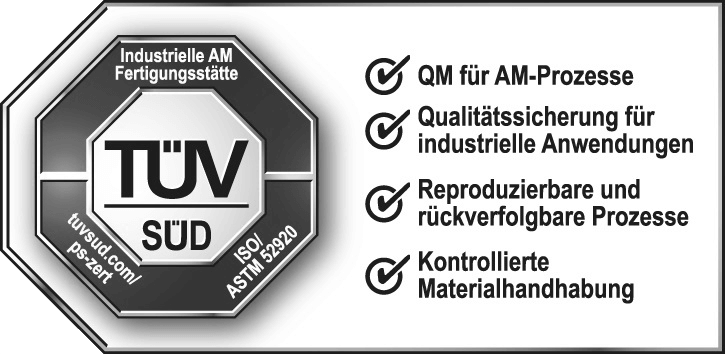 ISO ASTM 52920 Zertifikat 3Faktur