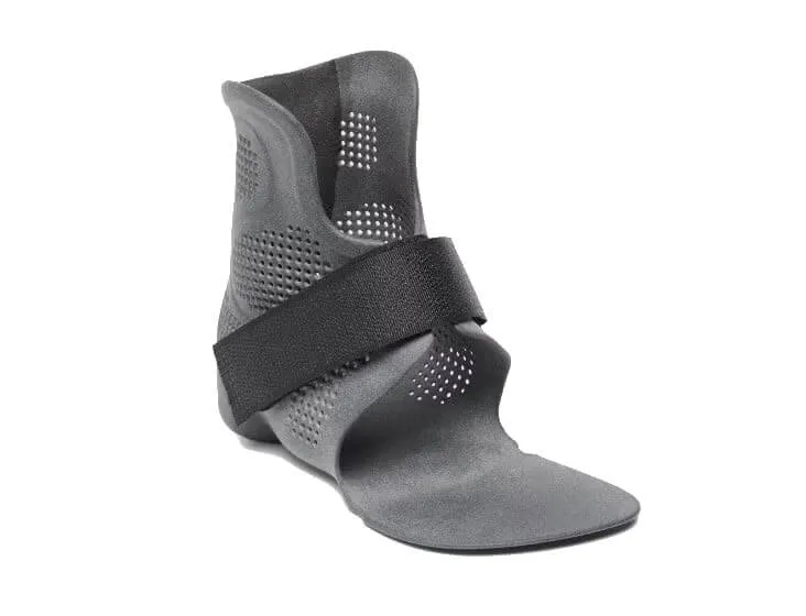 Fußorthese mit Multi Jet Fusion 3D gedruckt aus grauem PA 11