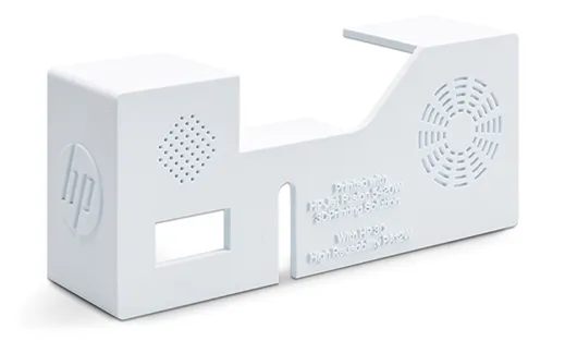 white housing 3D printed from PA 12