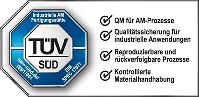 ISO ASTM 52920 Zertifikat 3Faktur