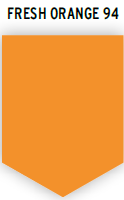 Standard color for PA 12 W Multi Jet Fusion - Orange - Fresh Orange 94