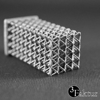 3D printed lattice structure made of aluminum