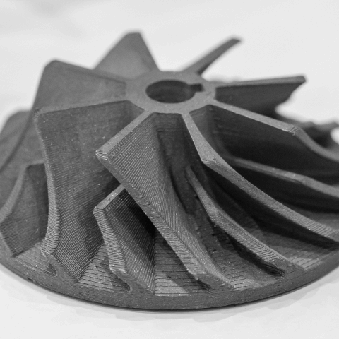 3D gedruckter Impeller aus Chrom Nickel Stahl 1.4404