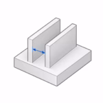 Icon minimale Abstände additive Fertigung